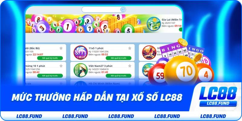 Mức Thưởng Hấp Dẫn Tại Xổ Số LC88